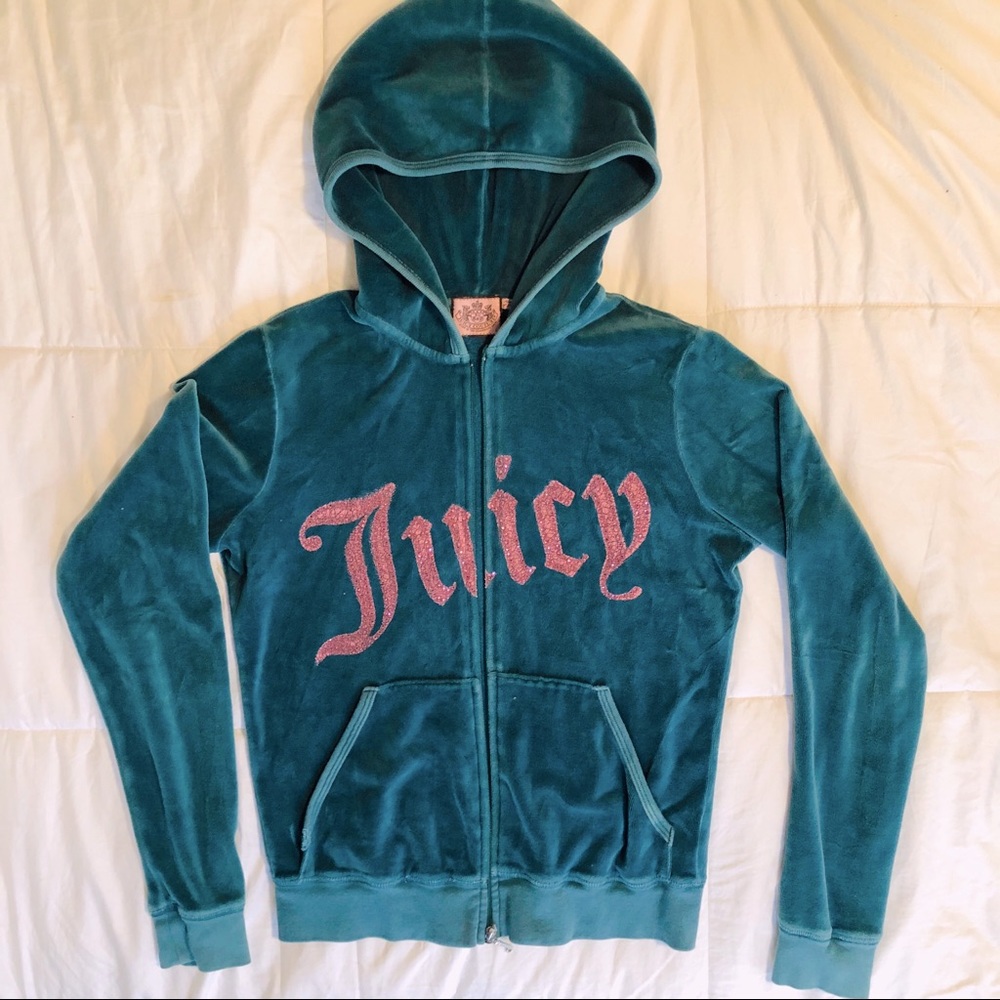 Juicy Couture Velour Track Jacket Large